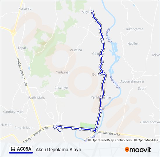 AC05A bus Line Map