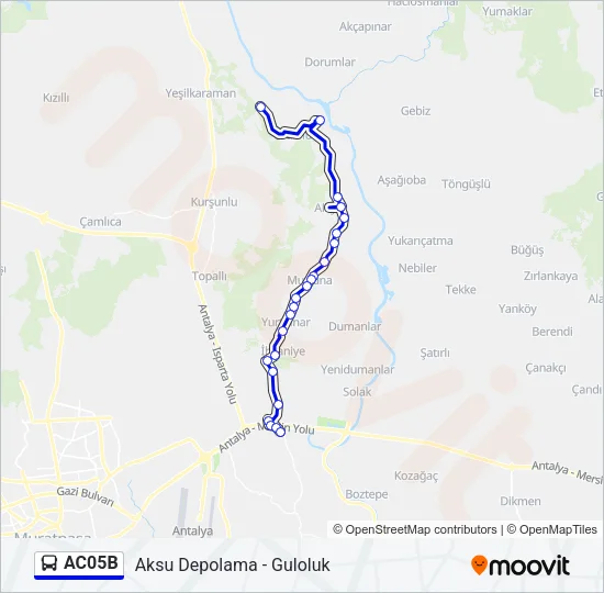 AC05B Bus Line Map