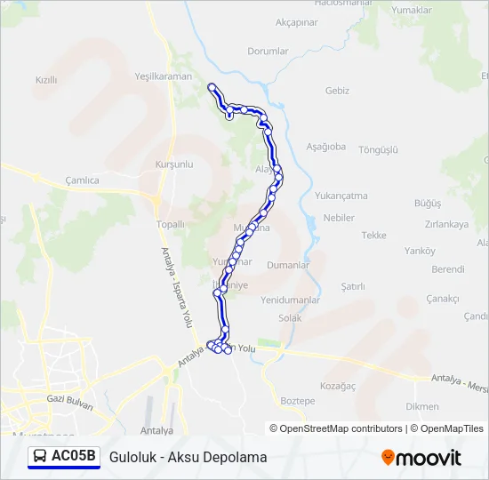 AC05B Bus Line Map