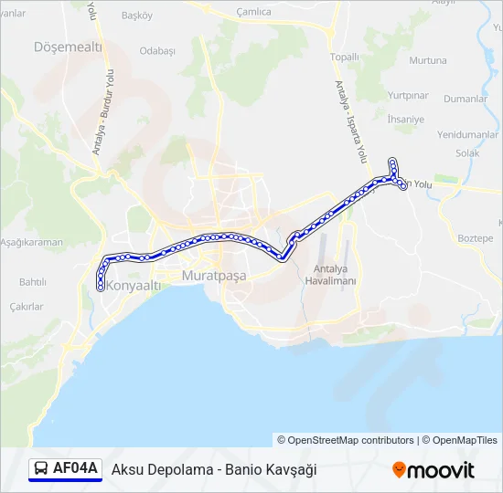 AF04A Bus Line Map