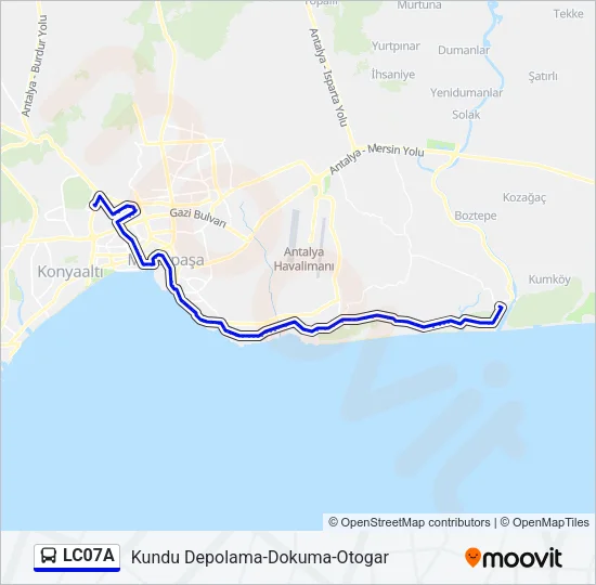 LC07A Bus Line Map