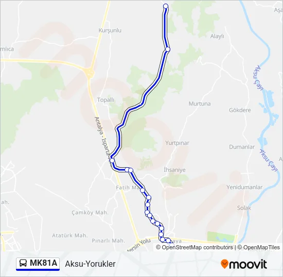 MK81A Bus Line Map