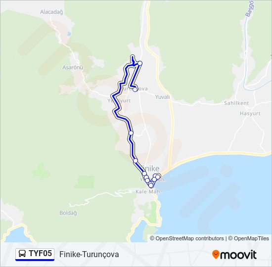 TYF05 bus Line Map