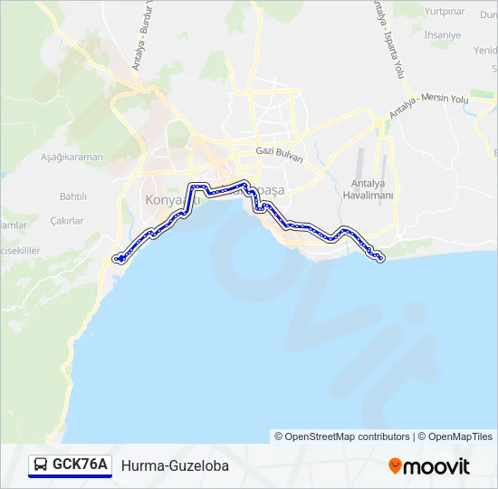 GCK76A Bus Line Map