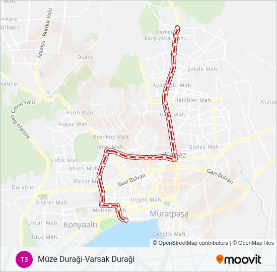 T3 Light Rail Line Map
