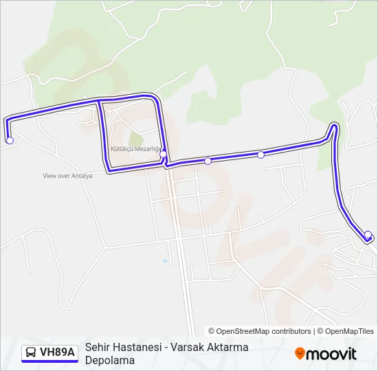VH89A Bus Line Map
