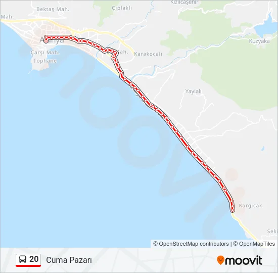 20 Bus Line Map