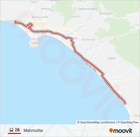 2B Bus Line Map