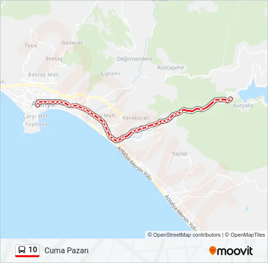 10 Bus Line Map