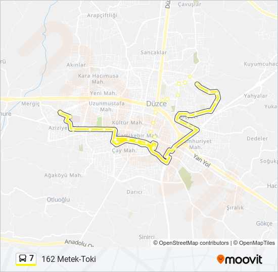 7 bus Line Map