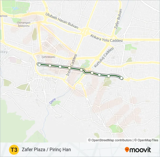 T3 Light Rail Line Map