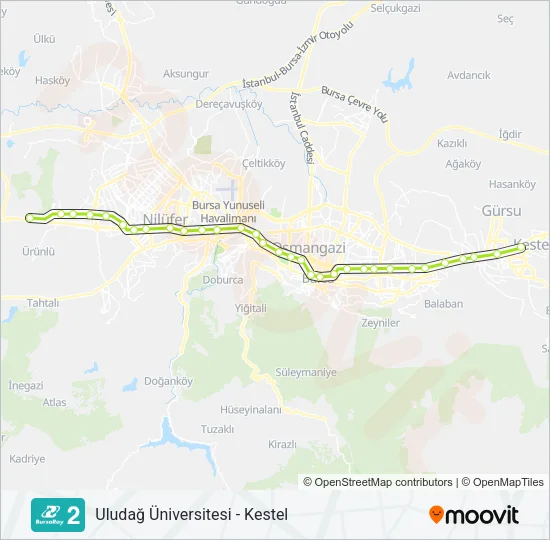 2 Metro Line Map