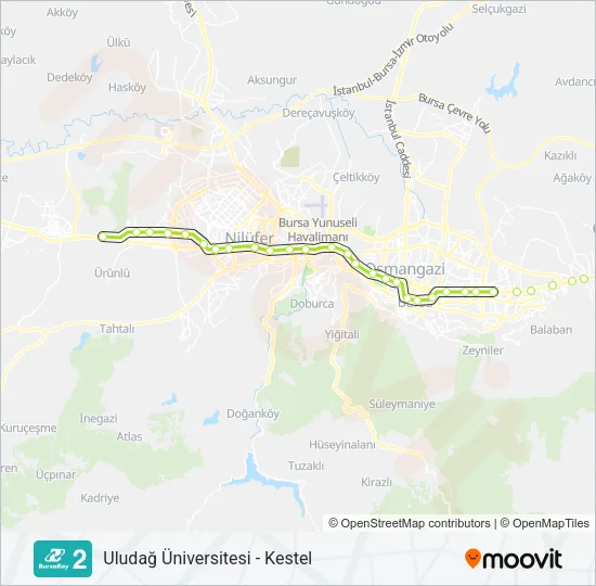 2 Metro Line Map