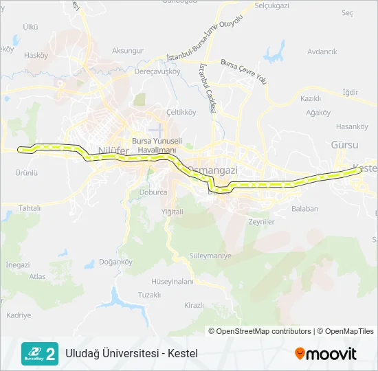 2 Metro Line Map