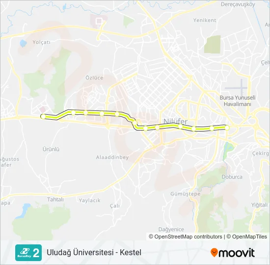 2 Metro Line Map