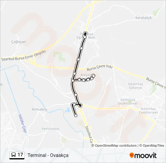 17 Bus Line Map