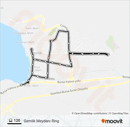 120 Bus Line Map