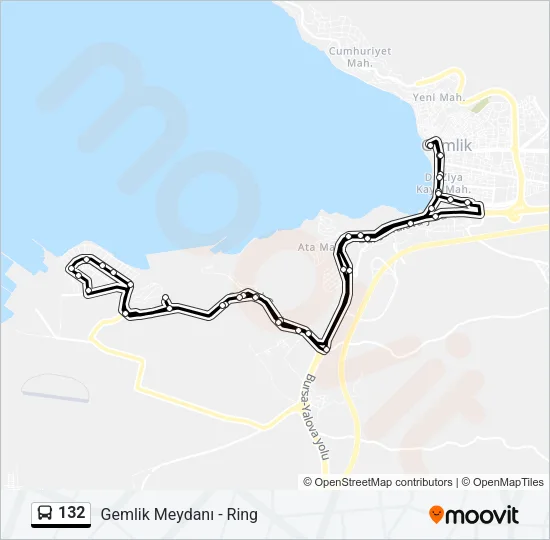 132 Bus Line Map