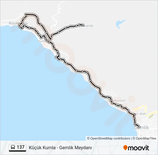 137 Bus Line Map
