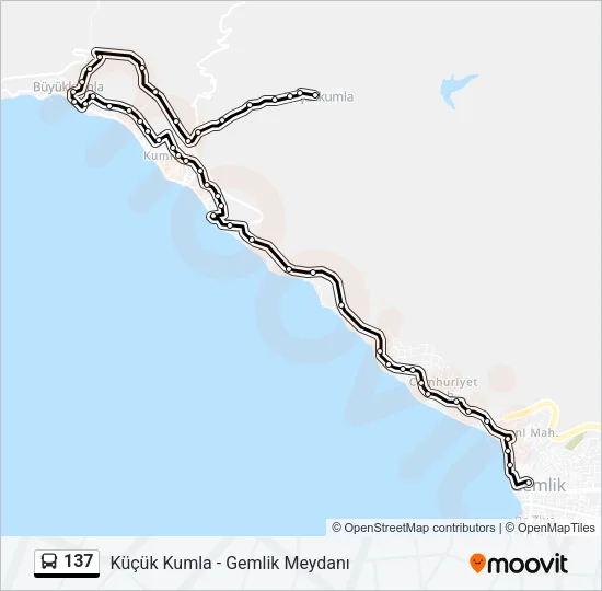 137 Bus Line Map