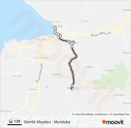 139 Bus Line Map