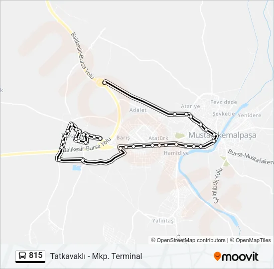 815 Bus Line Map