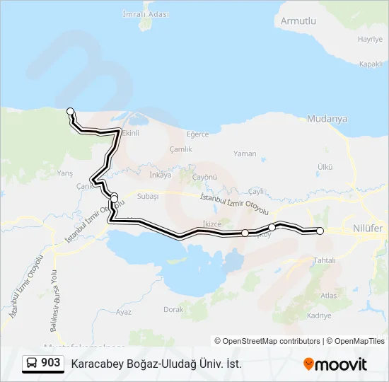 903 Bus Line Map