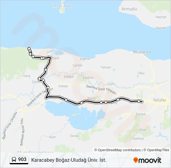 903 Bus Line Map