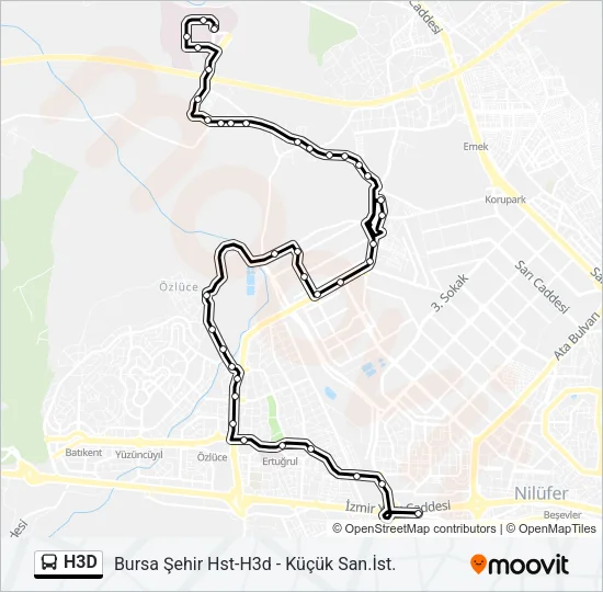 H3D Bus Line Map