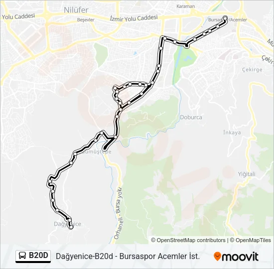 B20D Bus Line Map