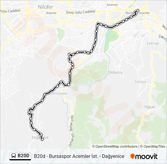 B20D Bus Line Map