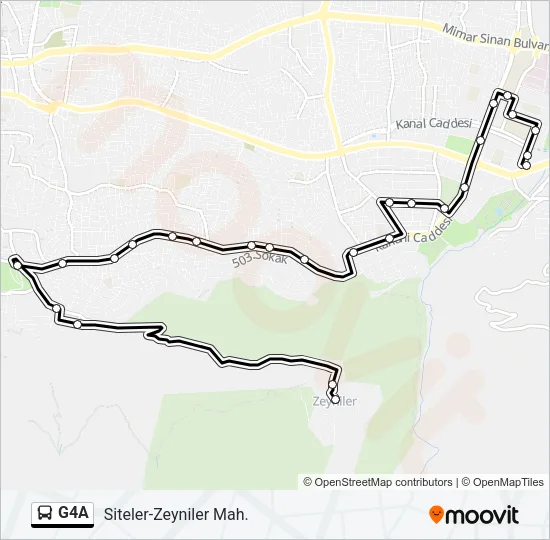 G4A Bus Line Map