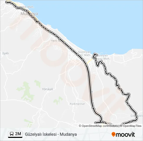 2M Bus Line Map