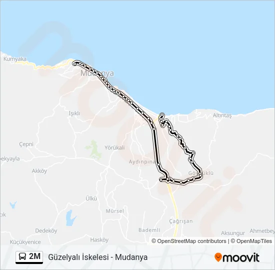 2M Bus Line Map