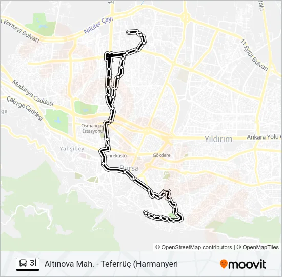 3İ Bus Line Map