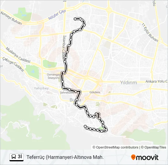 3İ Bus Line Map