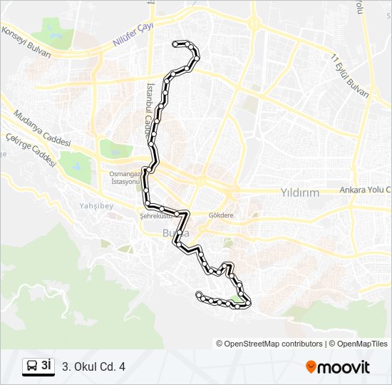 3İ bus Line Map