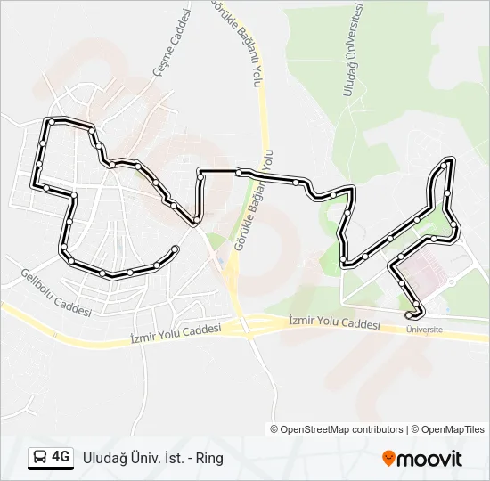 4G Bus Line Map