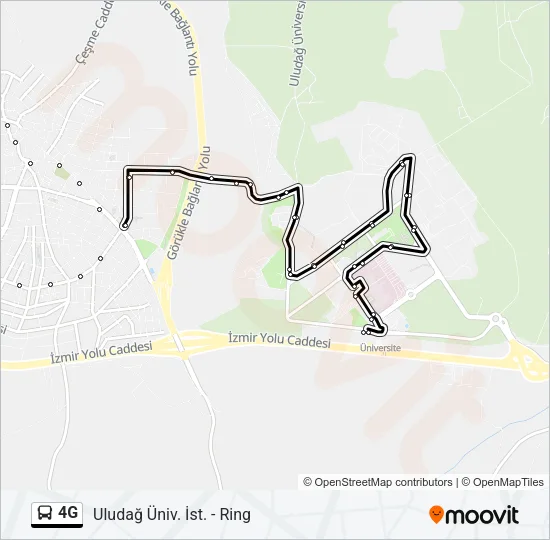 4G Bus Line Map