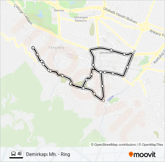 4İ Bus Line Map