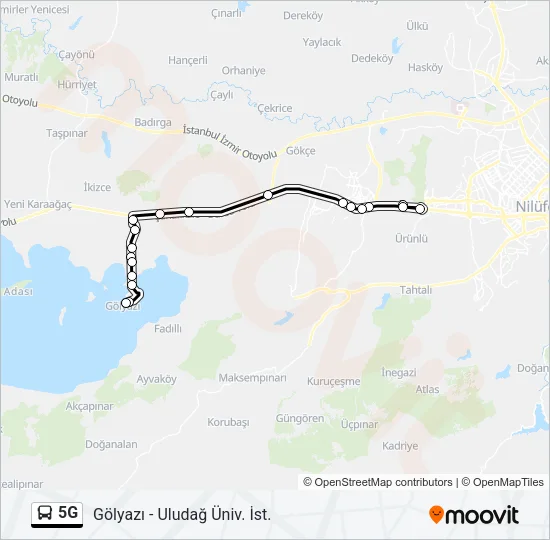 5G Bus Line Map