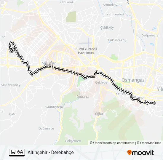6A Bus Line Map