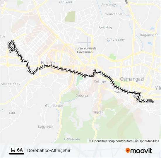 6A Bus Line Map