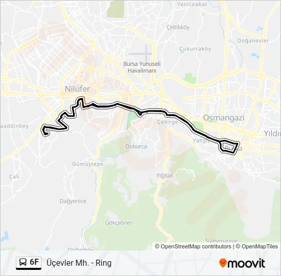 6F Bus Line Map