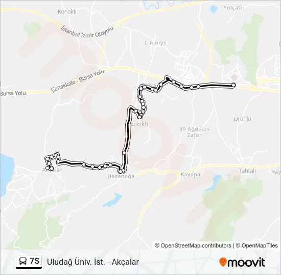 7S Bus Line Map