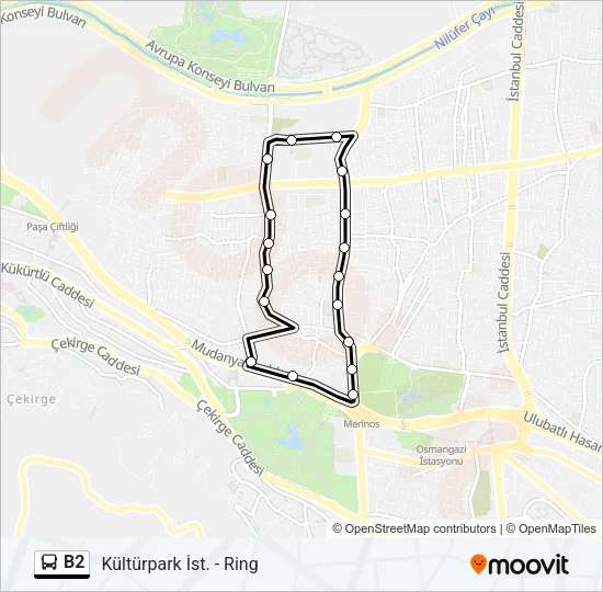 B2 Bus Line Map