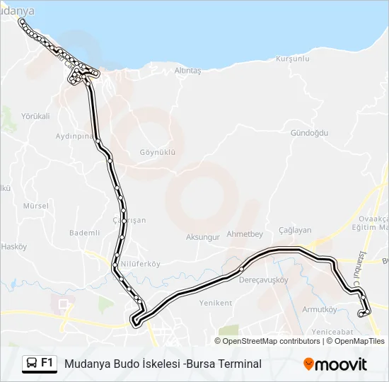 F1 Bus Line Map