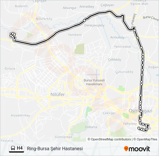 H4 Bus Line Map