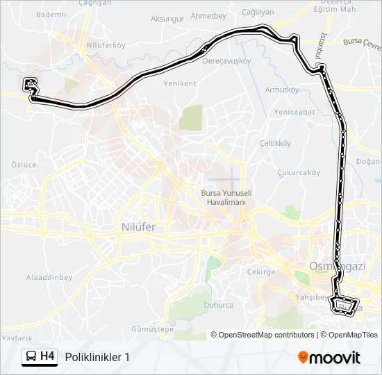 H4 Bus Line Map