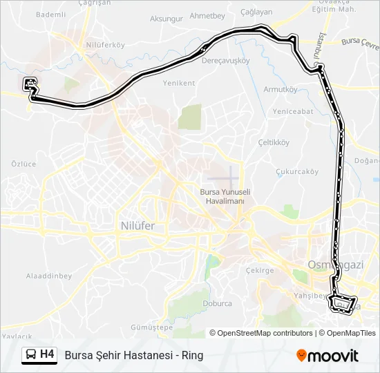 H4 Bus Line Map